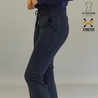 Women’s 915 Super Stretch Navy Blue Flare Scrub Pants