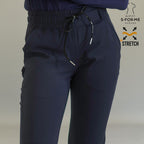 Women’s 915 Super Stretch Navy Blue Flare Scrub Pants