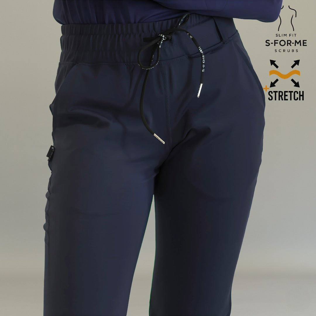 Women’s 915 Super Stretch Navy Blue Flare Scrub Pants
