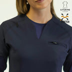 Women’s Top 915 Navy Blue, Super Stretch Scrubs