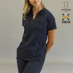 Women’s Top 915 Navy Blue, Super Stretch Scrubs