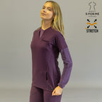 Women's Top 915 Purple, Super Stretch Scrubs