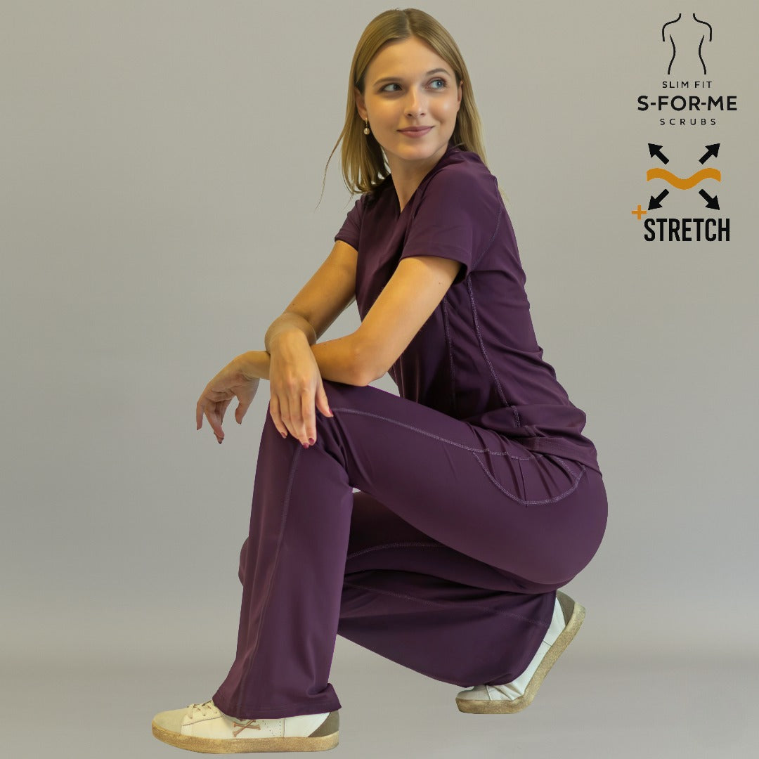 Women's Top 915 Purple, Super Stretch Scrubs