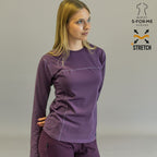 Women's Long Sleeve Underscrub | Purple Super Stretch