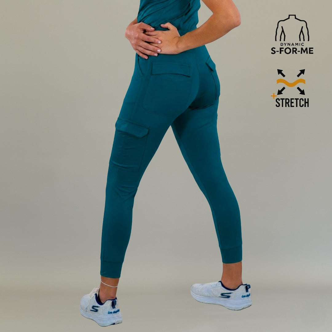 Women's Scrub Jogger 901 Corsair Blue, Super Stretch Scrubs