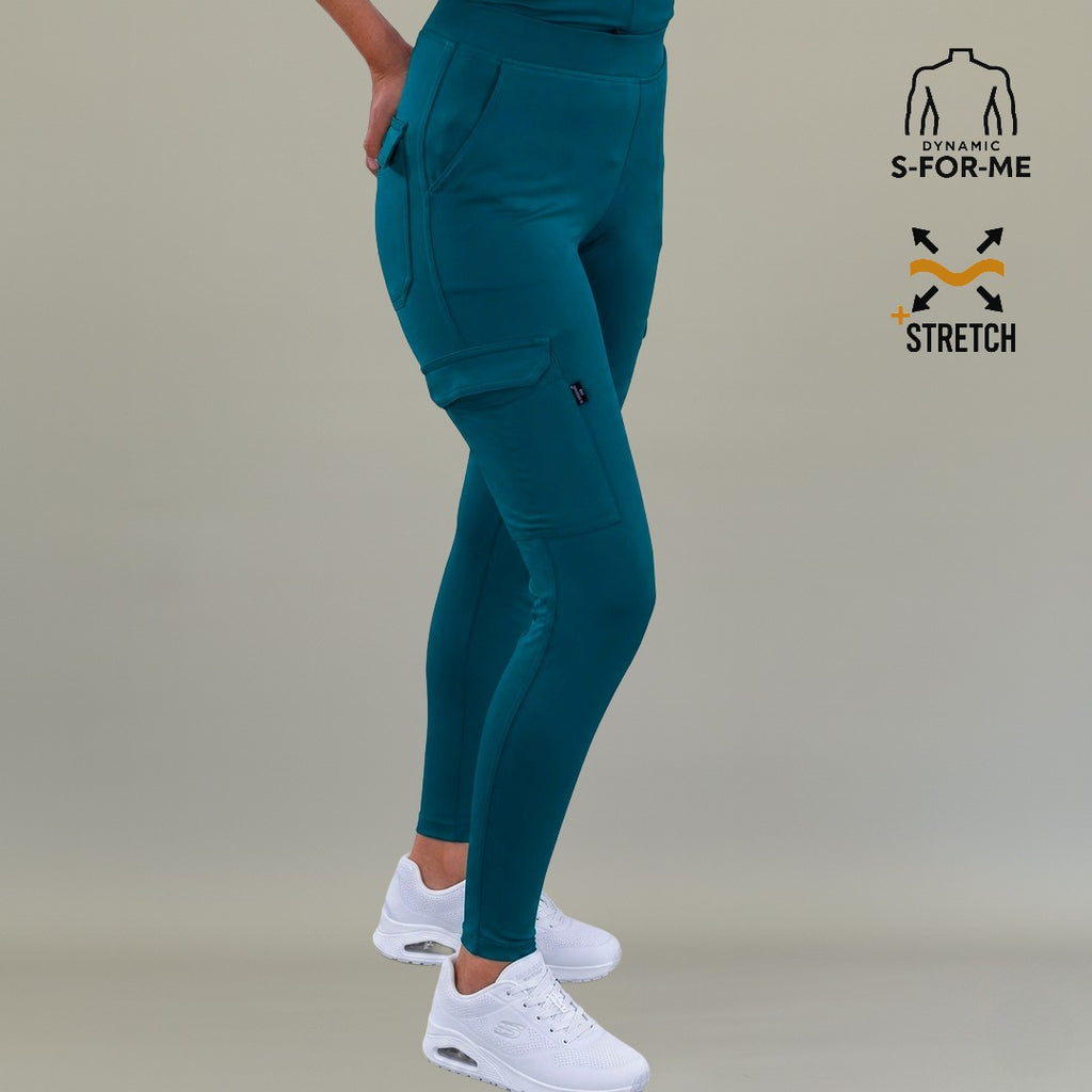 Women's Scrub Jogger 901 Corsair Blue, Super Stretch Scrubs