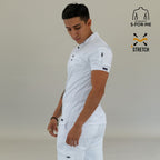 Men's Top 930 White Super Stretch, Scrubs 930
