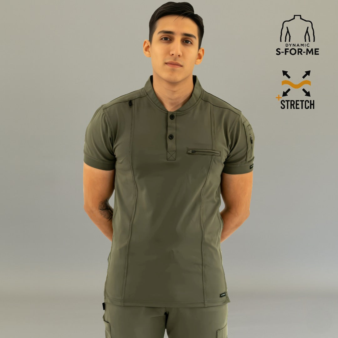 Men's Top 930 Olive Green Super Stretch, Scrubs 930