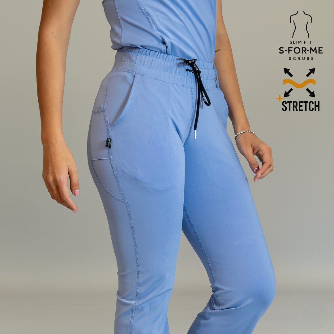 Women’s 915 Super Stretch Ceil Blue Flare Scrub Pants