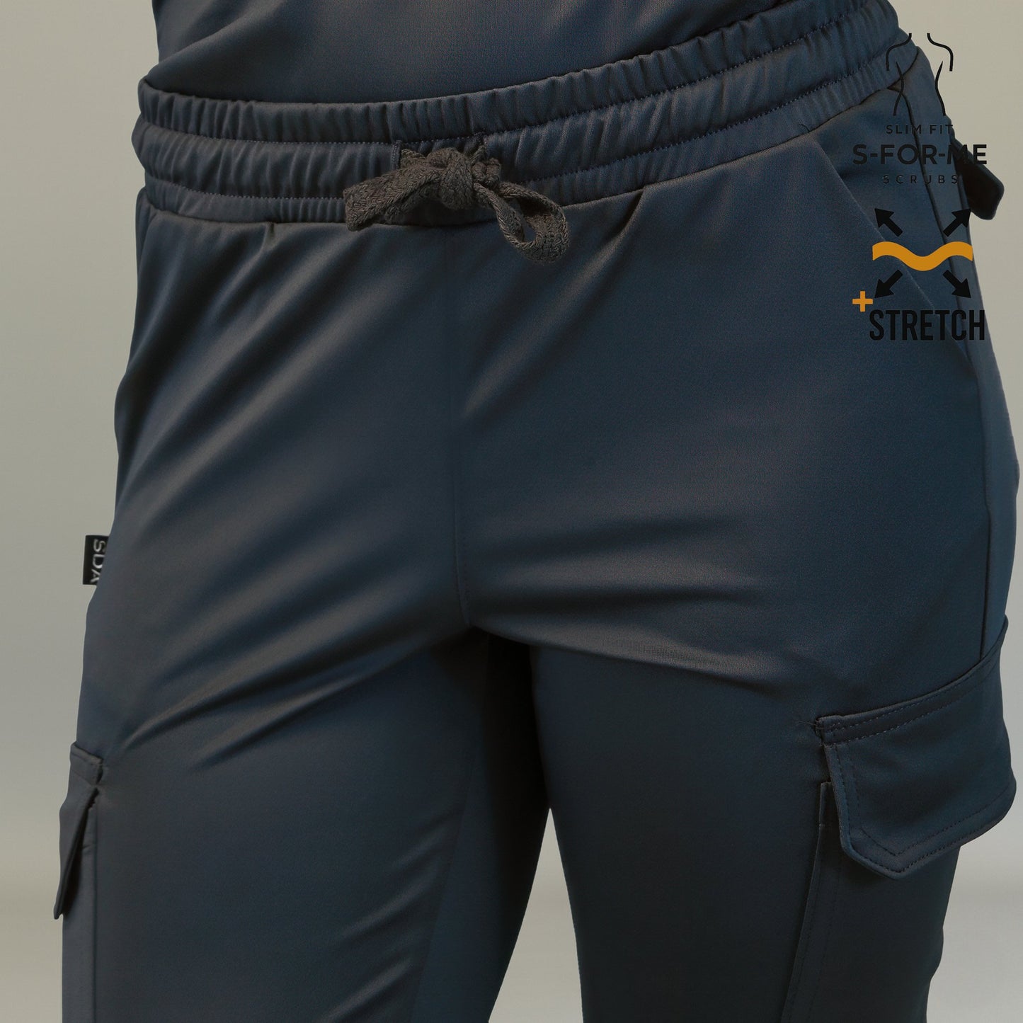Women's Jogger Pants 910 Black, Super Stretch Scrubs