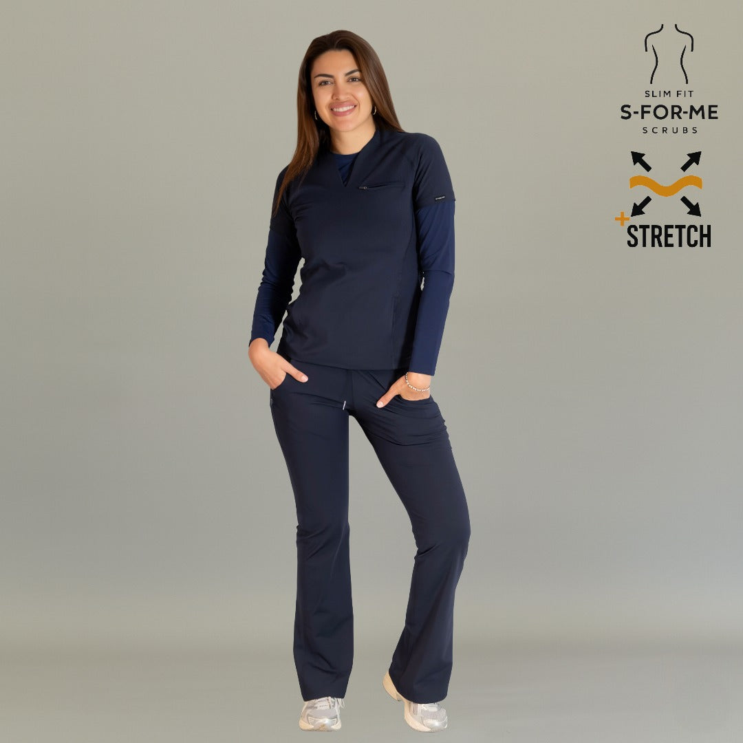 Women’s Top 915 Navy Blue, Super Stretch Scrubs