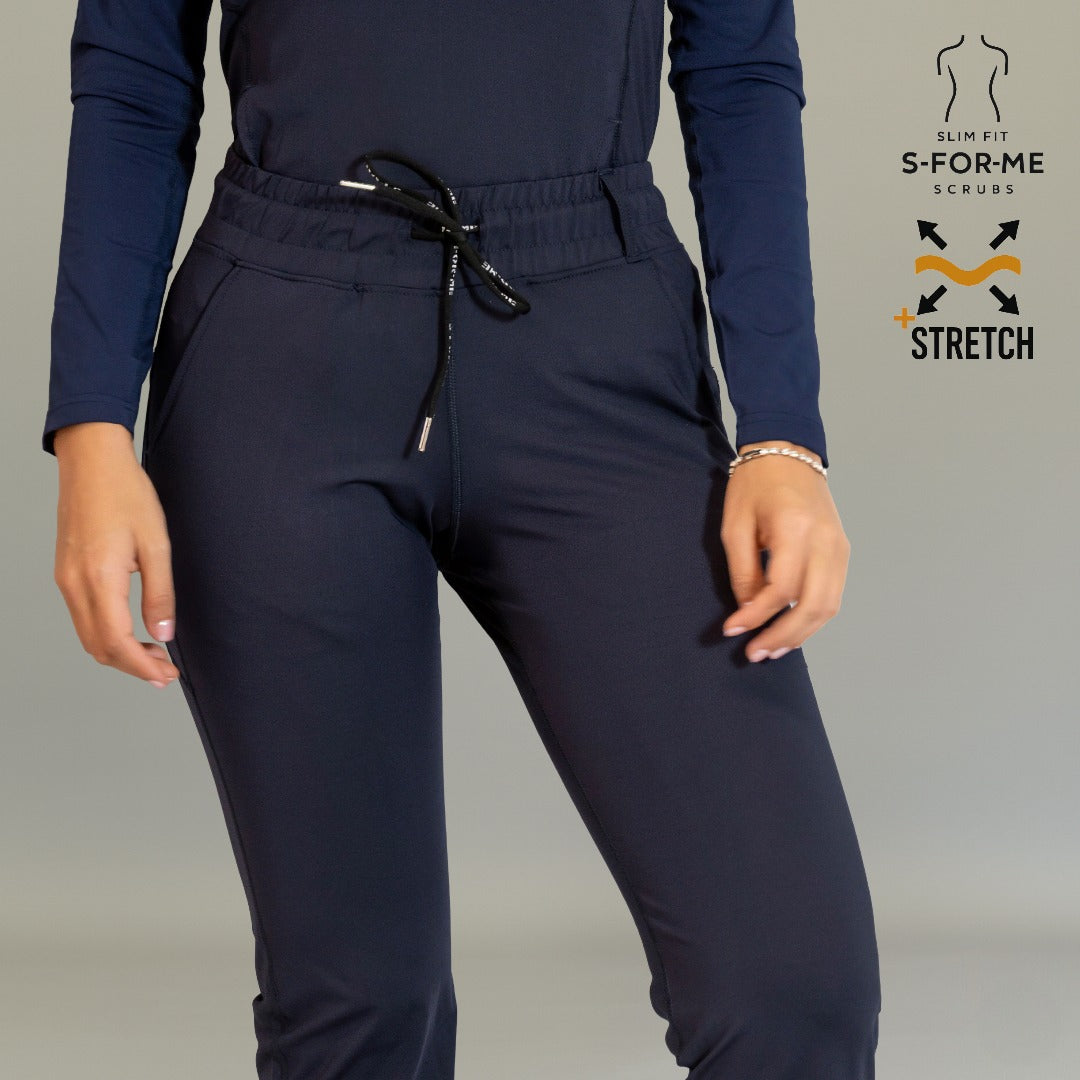 Women’s 915 Super Stretch Navy Blue Flare Scrub Pants