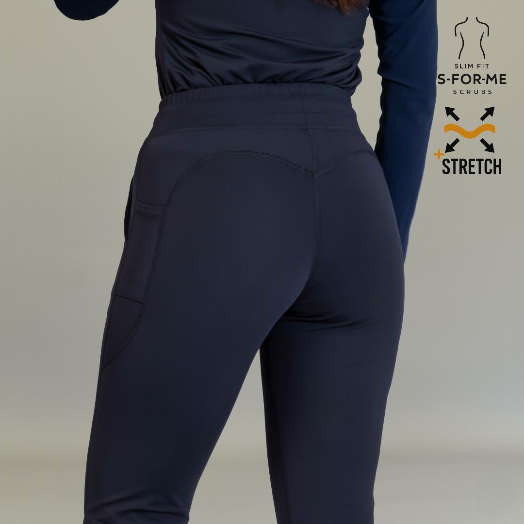 Women’s 915 Super Stretch Navy Blue Flare Scrub Pants