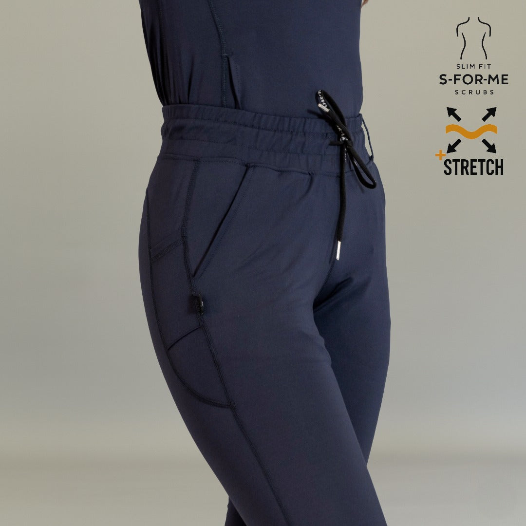 Women’s 915 Super Stretch Navy Blue Flare Scrub Pants