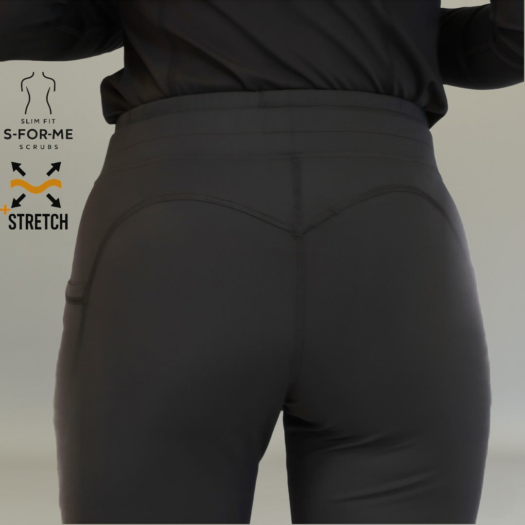 Women’s 915 Super Stretch Black Flare Scrub Pants