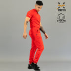 Men's Jogger 905 Red, Scrubs Super Stretch