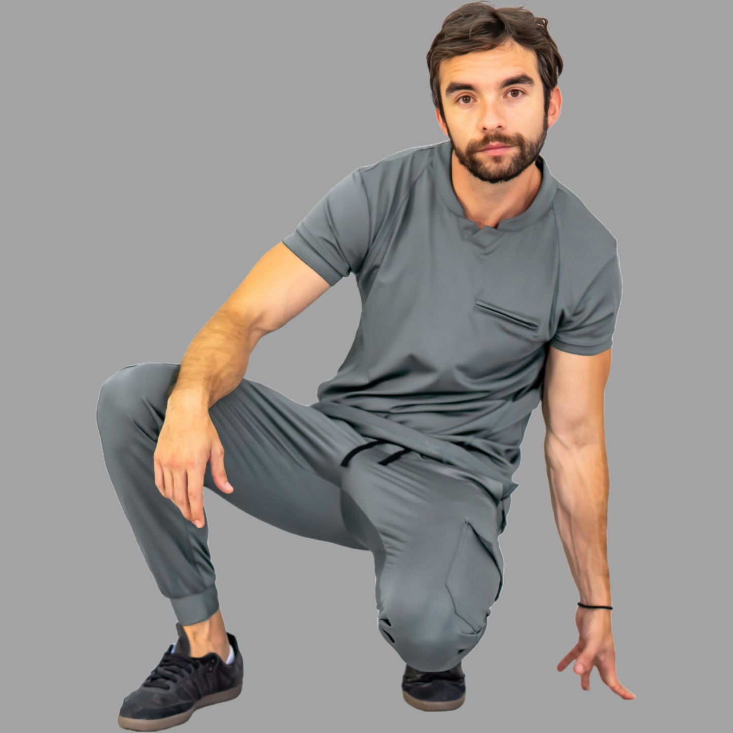 Men's Pants 910 Medium Gray Super Stretch, Scrubs 910