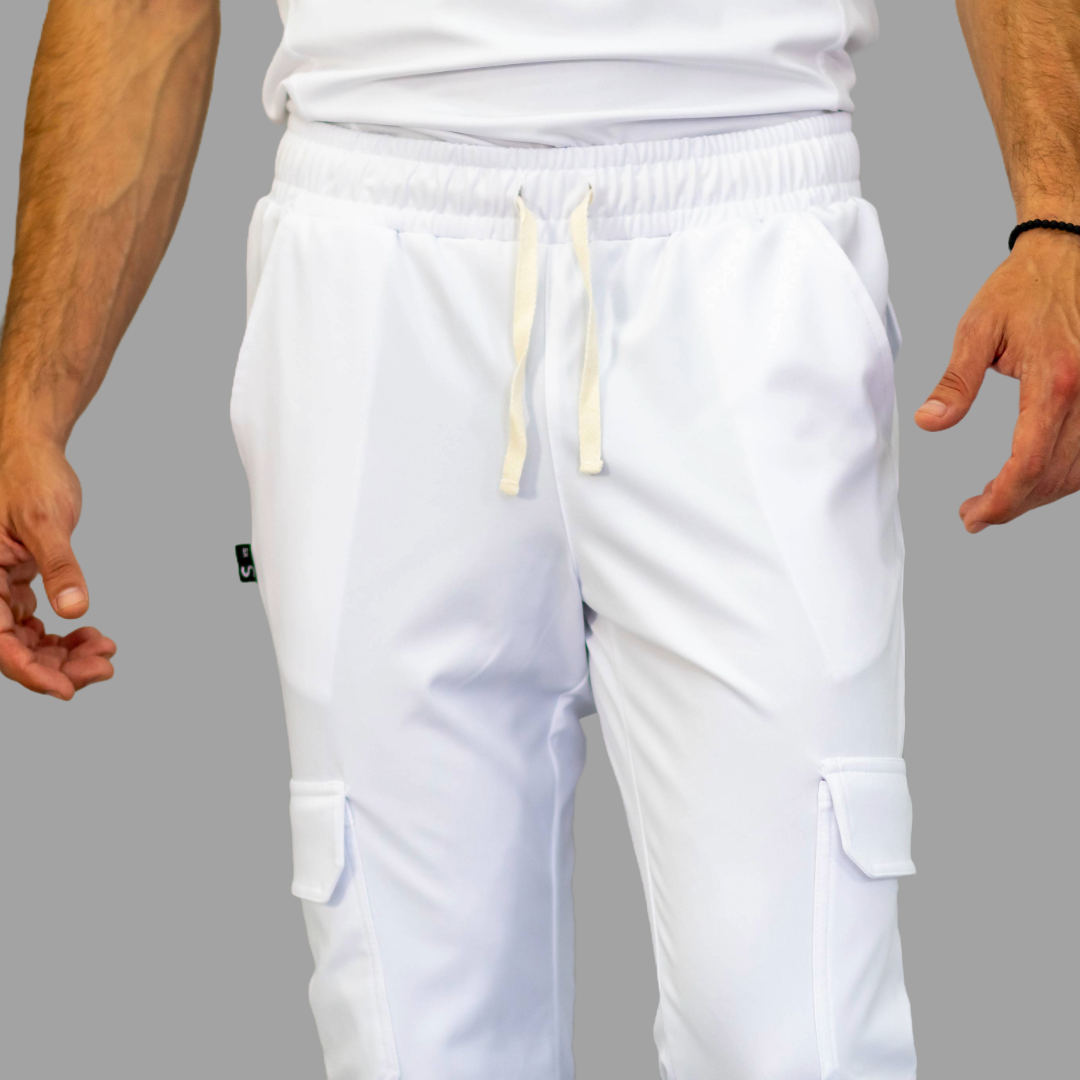 Men's Pants 910 White Super Stretch
