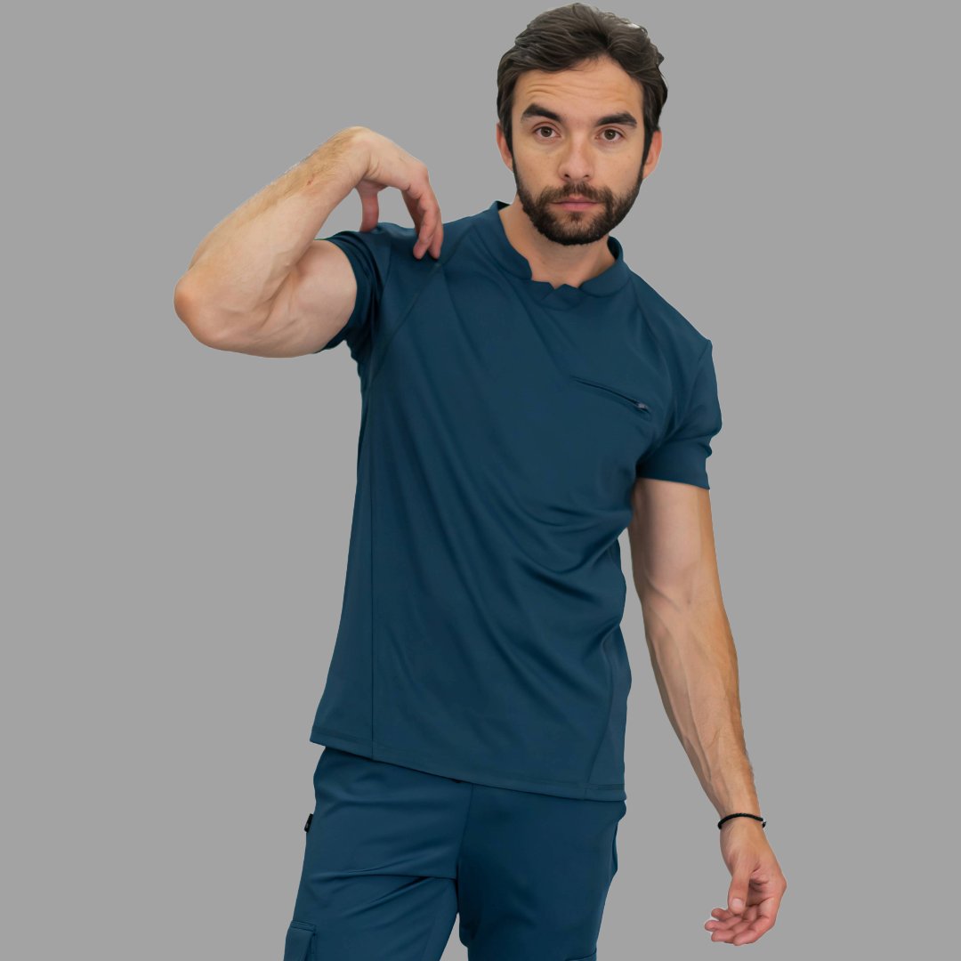 Men's Top 910 Airforce Blue Super Stretch, Scrubs 910