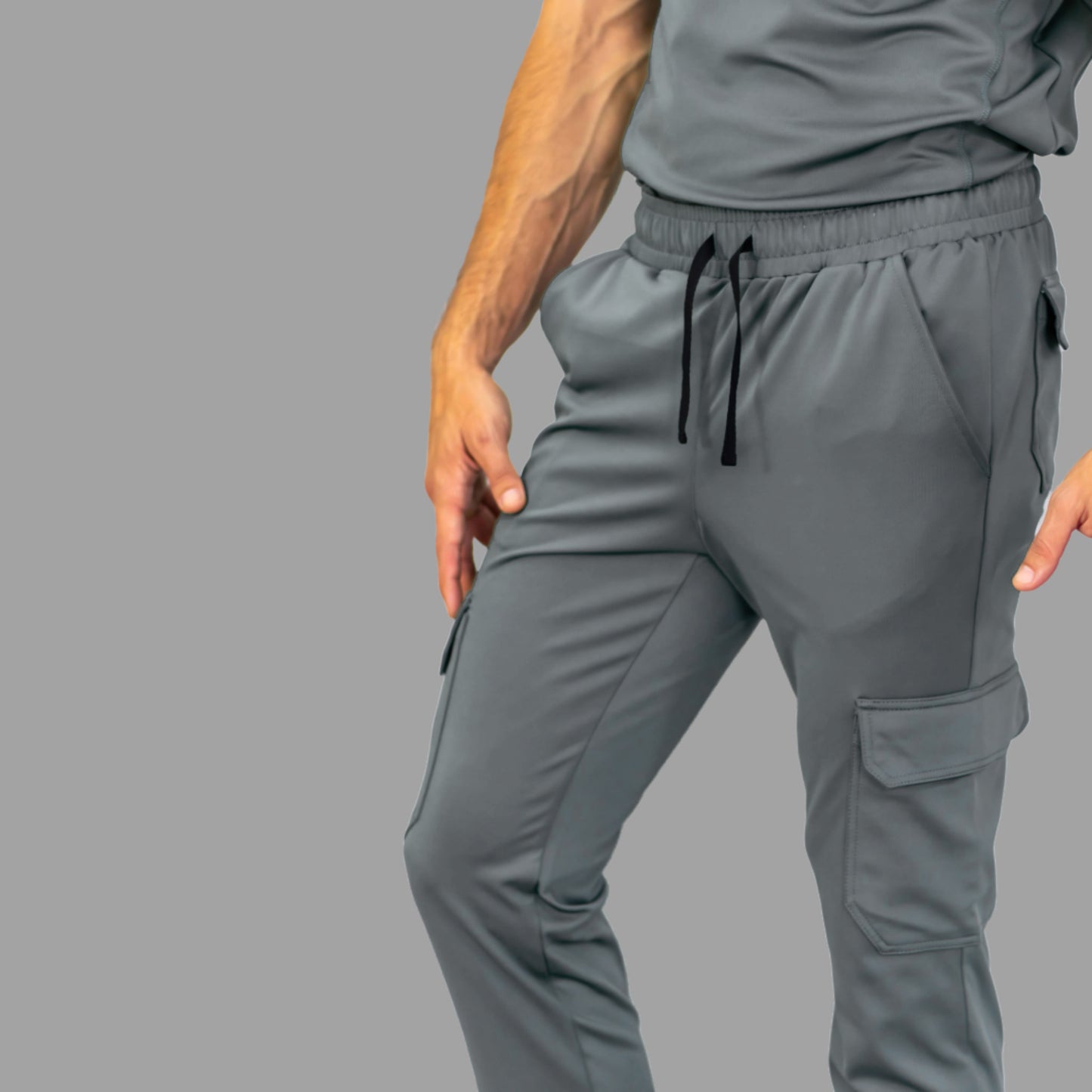Men's Pants 910 Medium Gray Super Stretch, Scrubs 910
