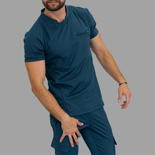 Men's Top 910 Airforce Blue Super Stretch, Scrubs 910