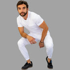 Men's Top 910 White Super Stretch, Scrubs 910