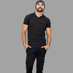 Men's Top 910 Black Super Stretch, Scrubs 910