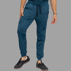 Airforce Blue men’s jogger scrub pants for healthcare professionals
