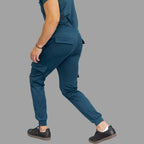 S-FOR-ME men’s Airforce Blue scrub jogger pants with modern fit