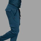 Men’s 910 super stretch scrub joggers in Airforce Blue side view