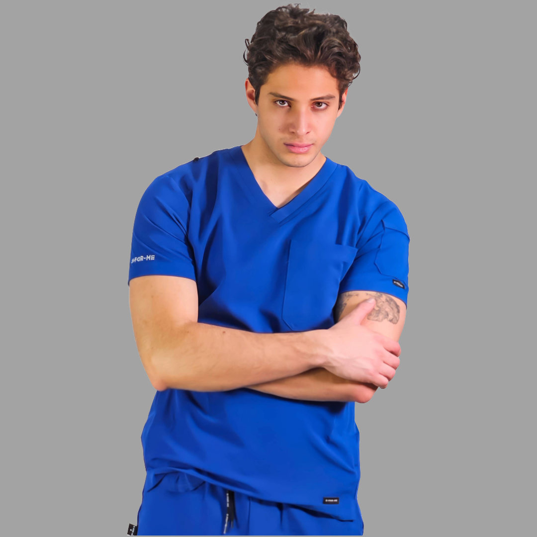 Men’s Scrub Top style 300 Royal Blue
