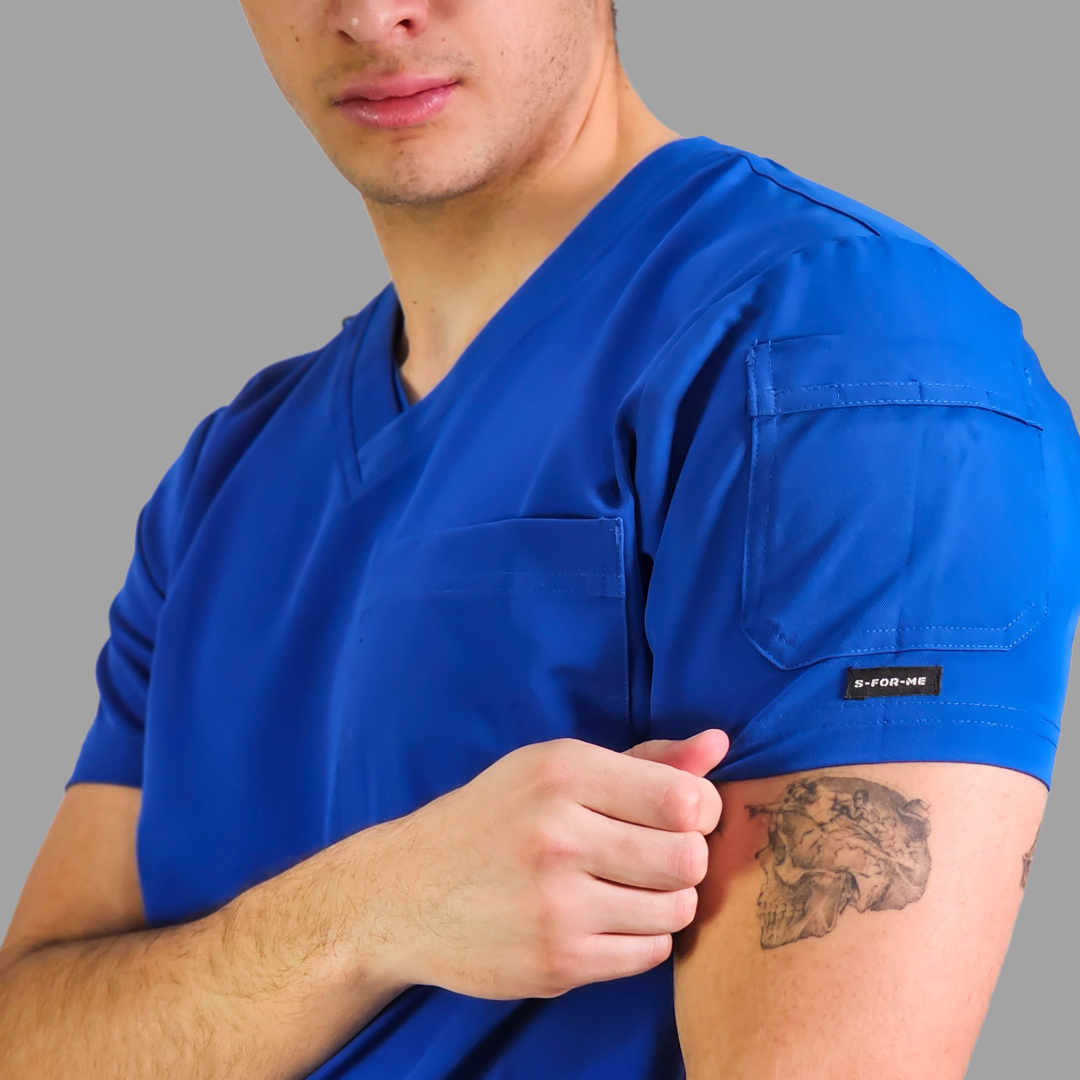 Men’s Scrub Top style 300 Royal Blue