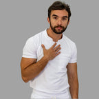 Men's Top 910 White Super Stretch, Scrubs 910