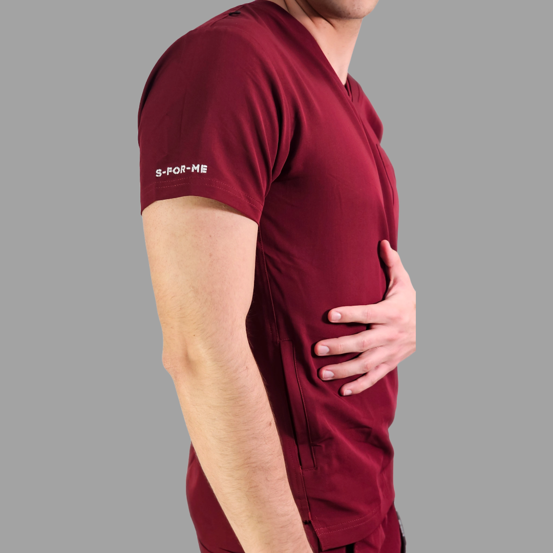 Men’s Scrub Top style 300 Burgundy