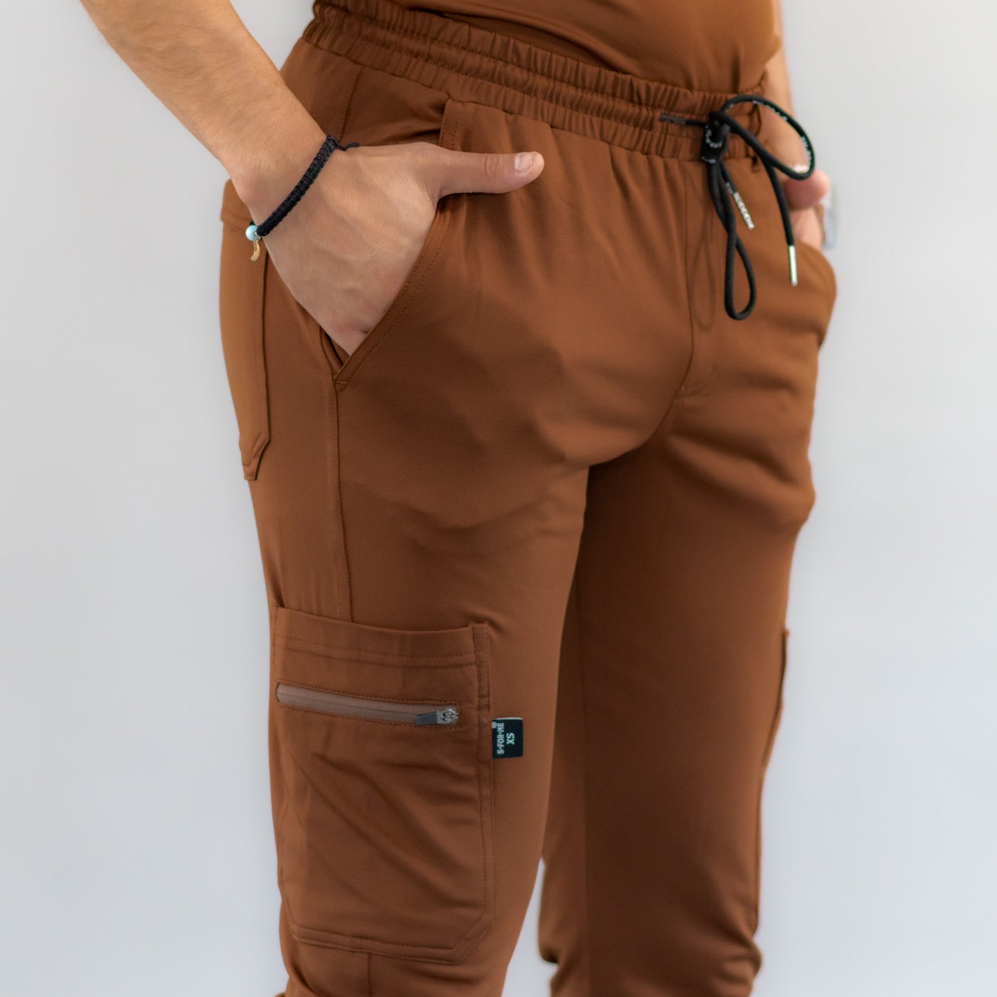 Men's Jogger Pants 901 Brown Super Stretch