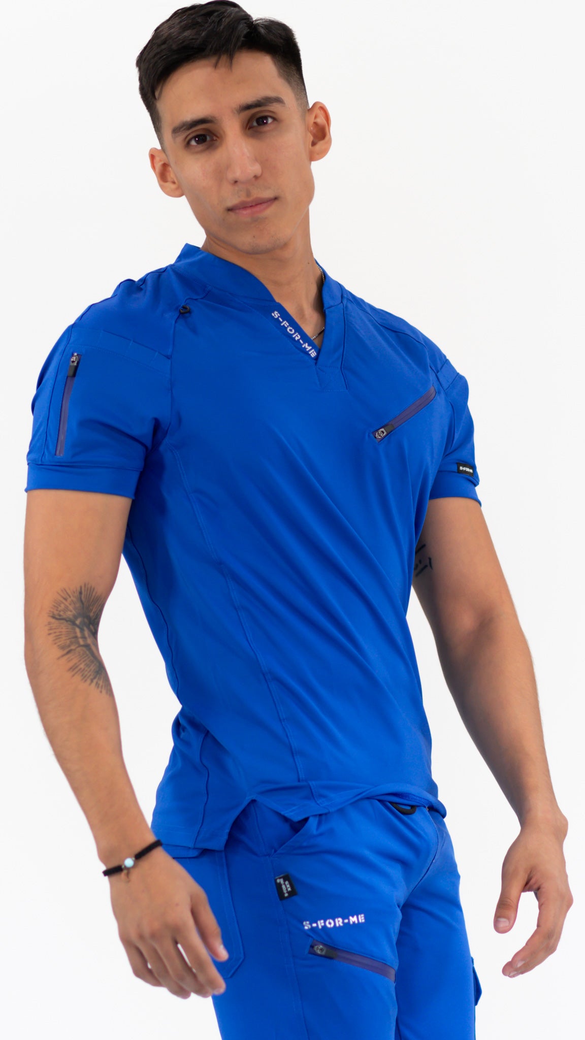 Men's Top 905 Royal Blue, Scrubs Super Stretch – S-FOR-ME Scrubs