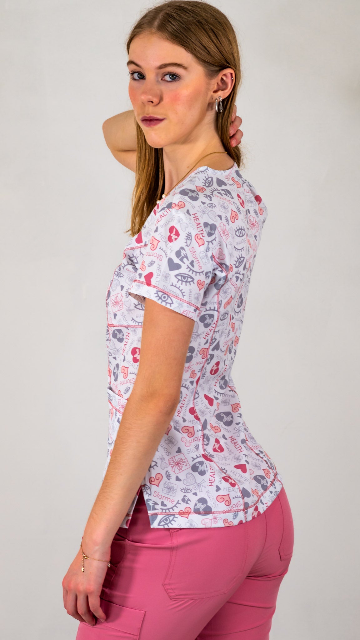 Woman's Top, Scrubs 501 Fways Sforme Health Pink (Nurse Uniforms)