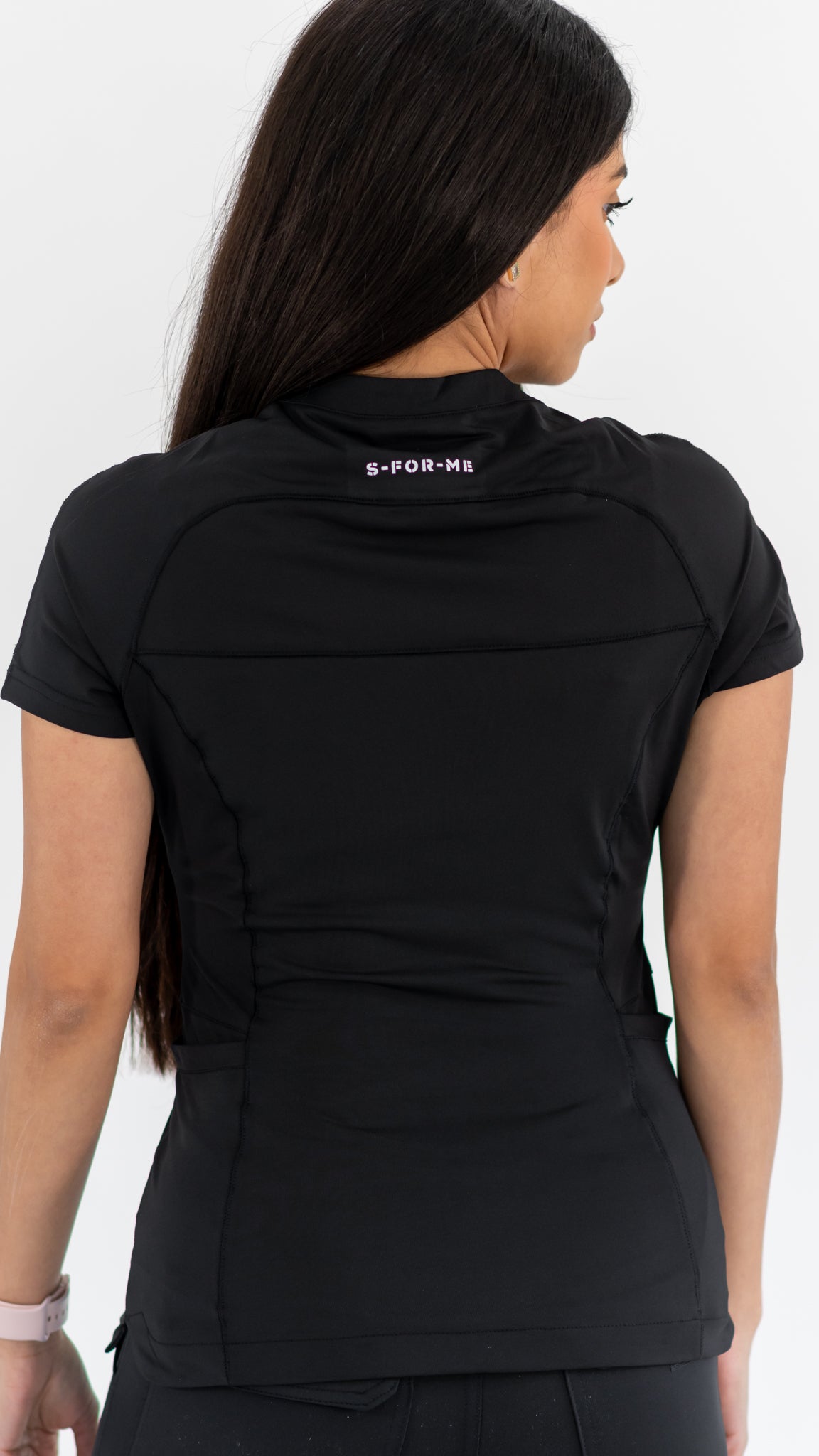 Women’s Top 905 Black, Super Stretch Scrubs