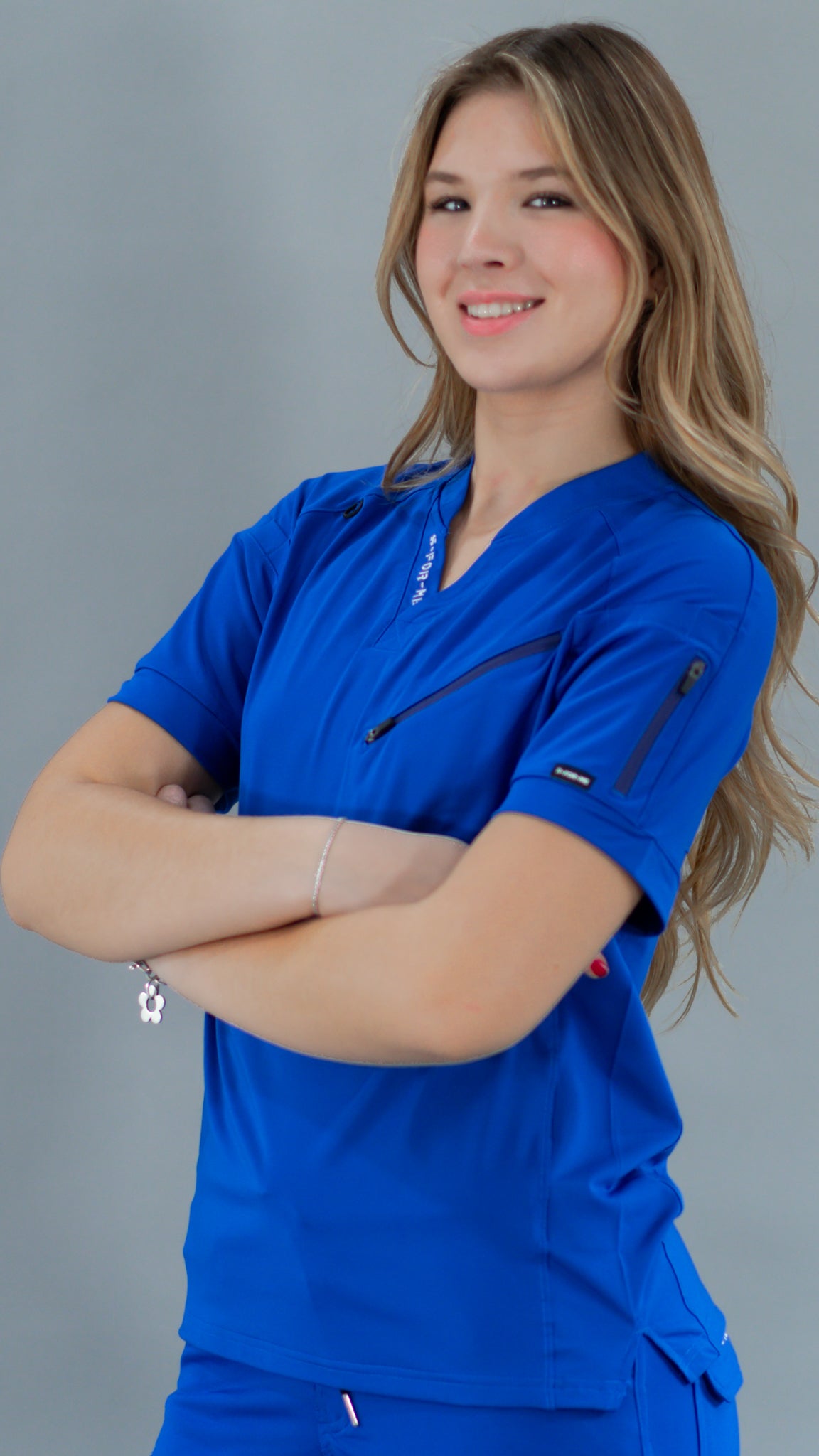 Unisex Relaxed Top 905 Royal Blue, Super Stretch Scrubs