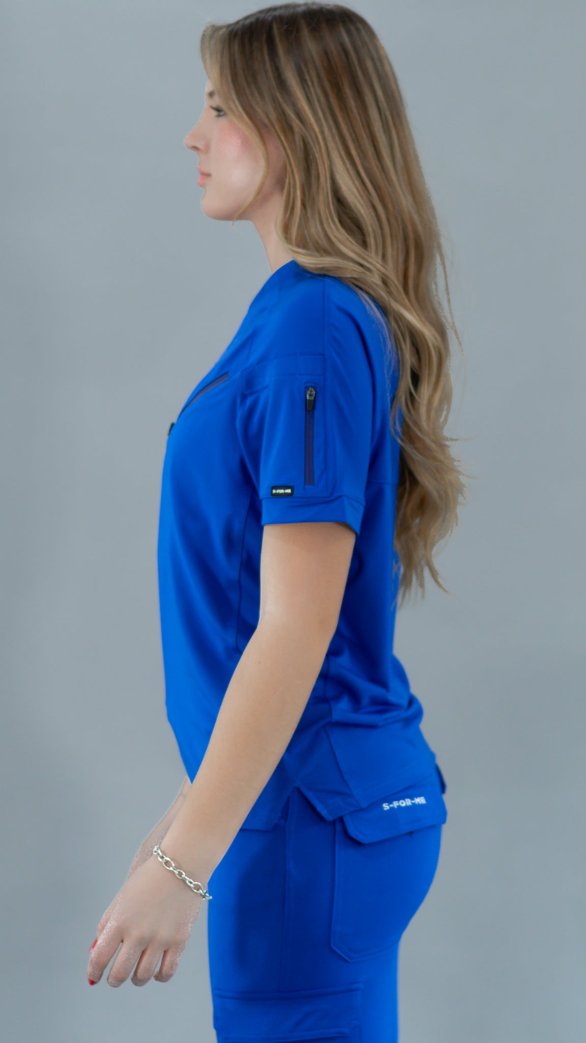 Unisex Relaxed Top 905 Royal Blue, Super Stretch Scrubs