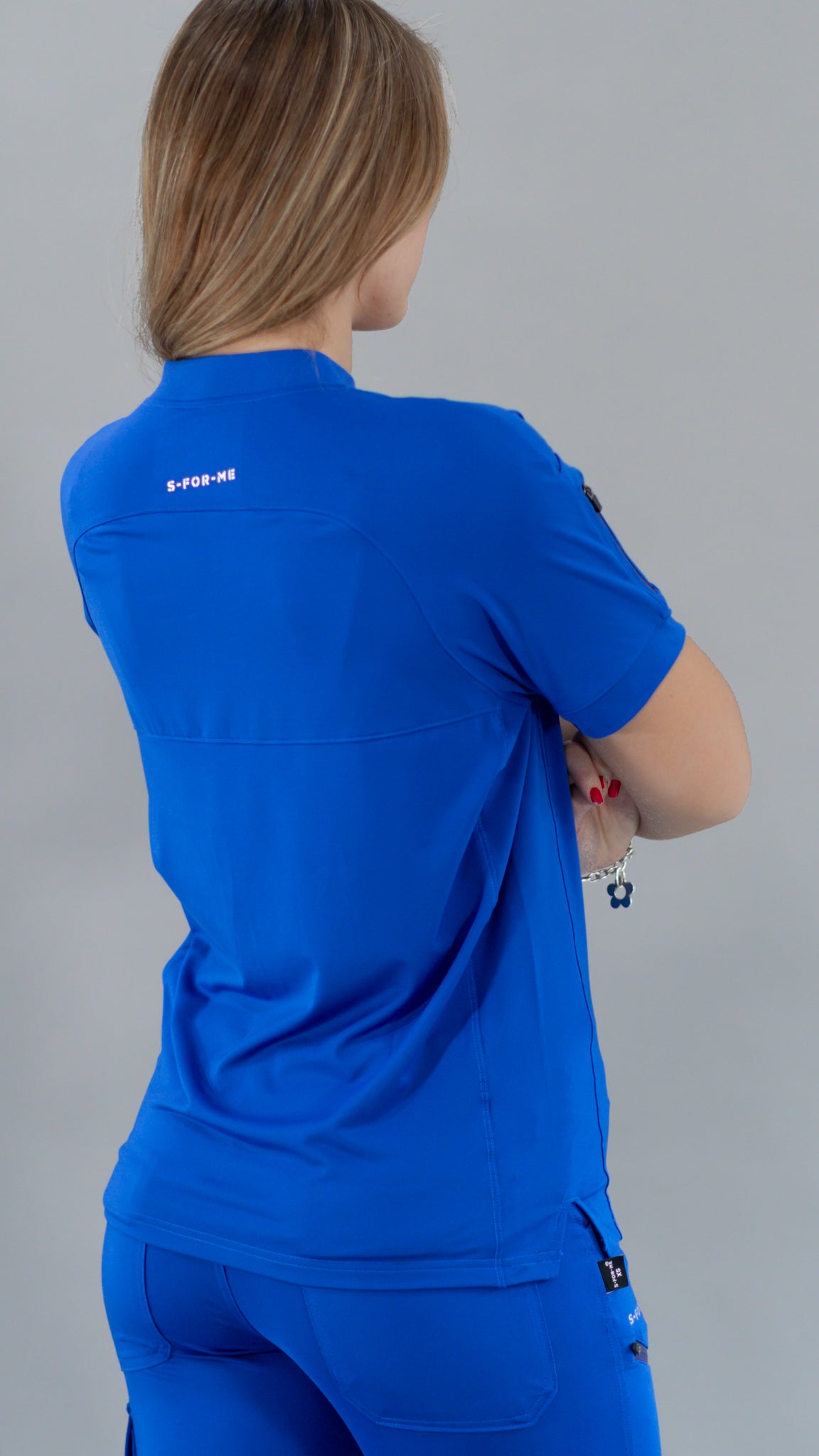 Unisex Relaxed Top 905 Royal Blue, Super Stretch Scrubs