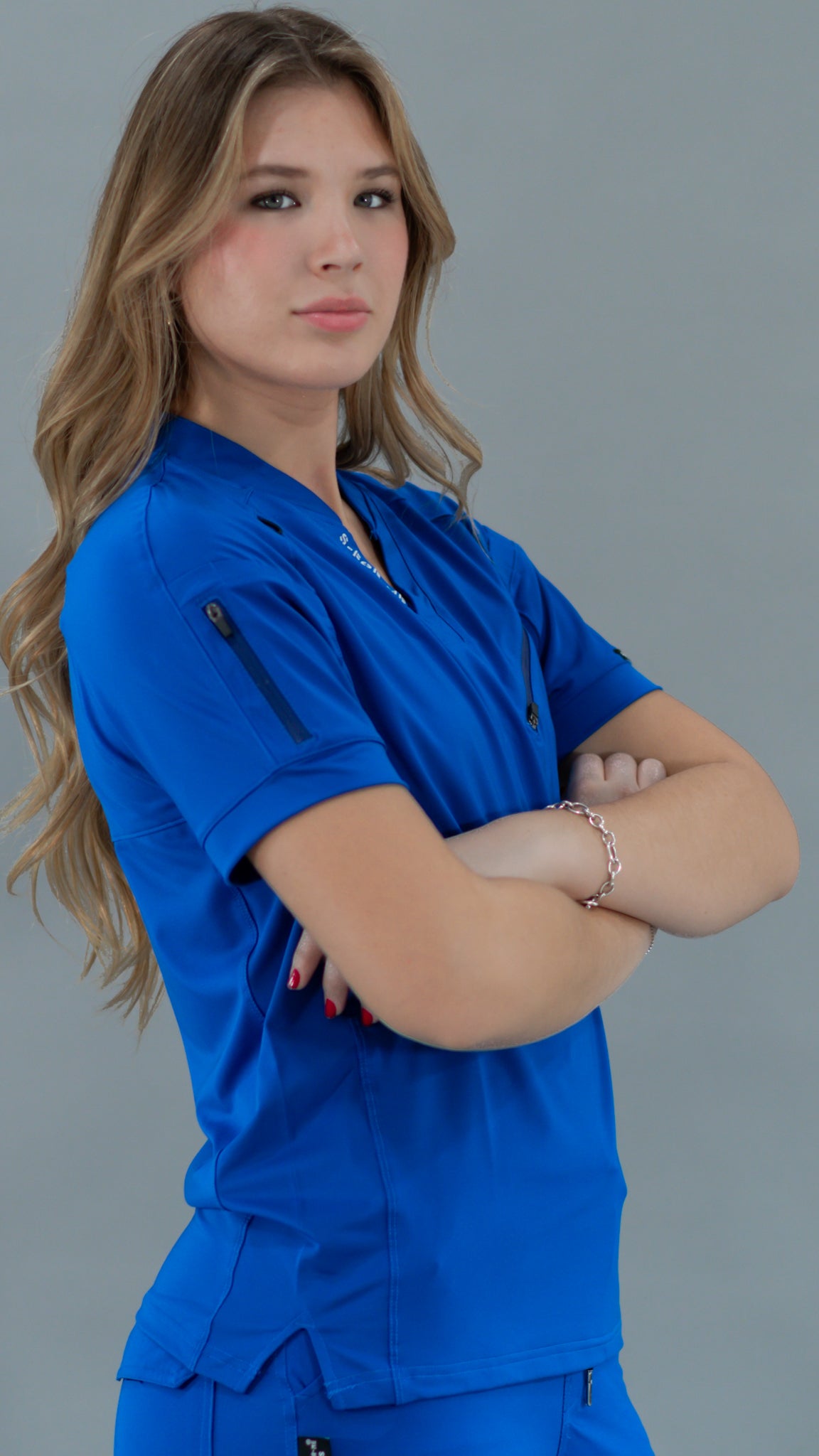 Unisex Relaxed Top 905 Royal Blue, Super Stretch Scrubs