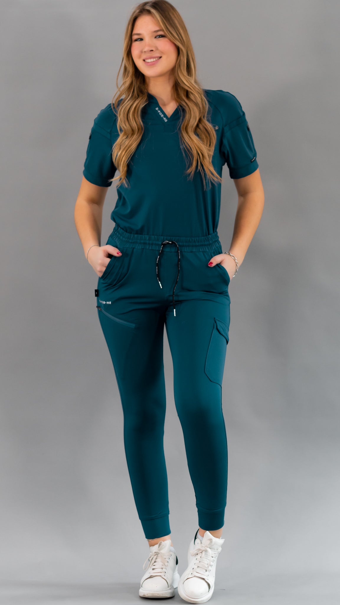 Unisex Relaxed Top 905 Caribbean Blue, Super Stretch Scrubs