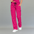 Women's Scrub Pants 940 Fuchsia Super Stretch | Cargo — view 1 de 7