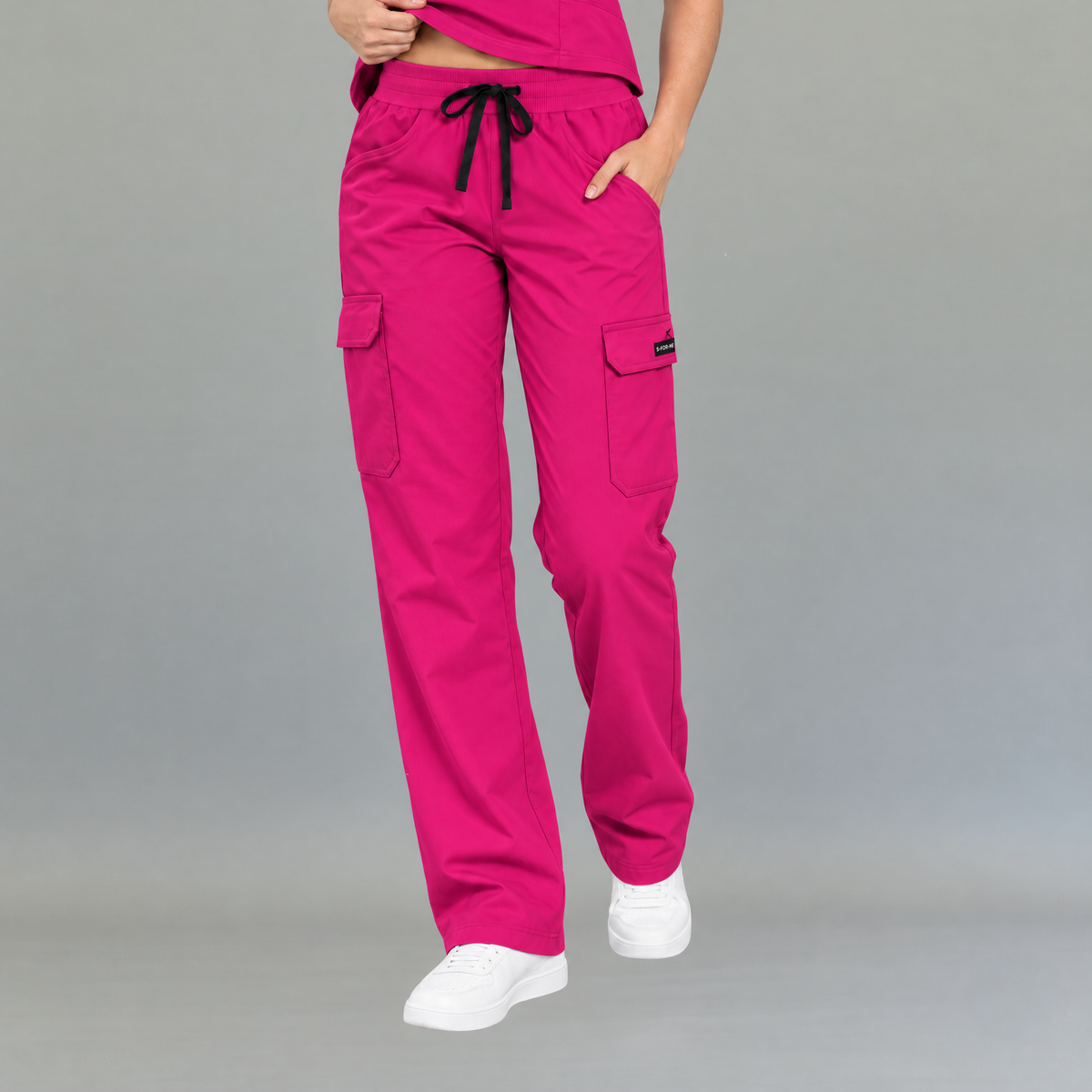 Women's Scrub Pants 940 Fuchsia Super Stretch | Cargo — view 1 de 7