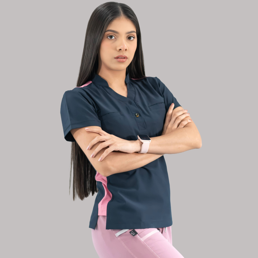 Women's Top Navy/Pink, Scrubs 520