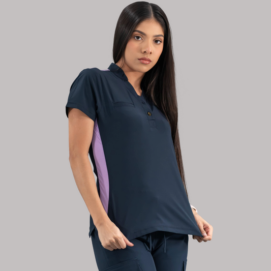 Women's Top Navy/Lilac, Scrubs 520