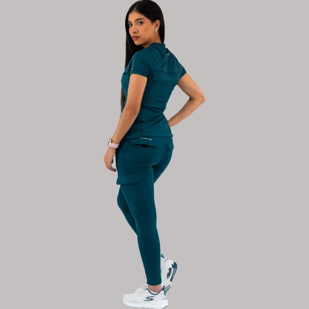 Women’s Top 905 Caribbean Blue, Super Stretch Scrubs