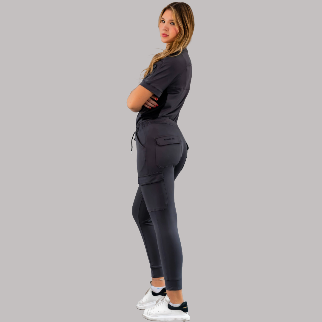 Unisex Relaxed Jogger 905 Gray, Super Stretch Scrubs