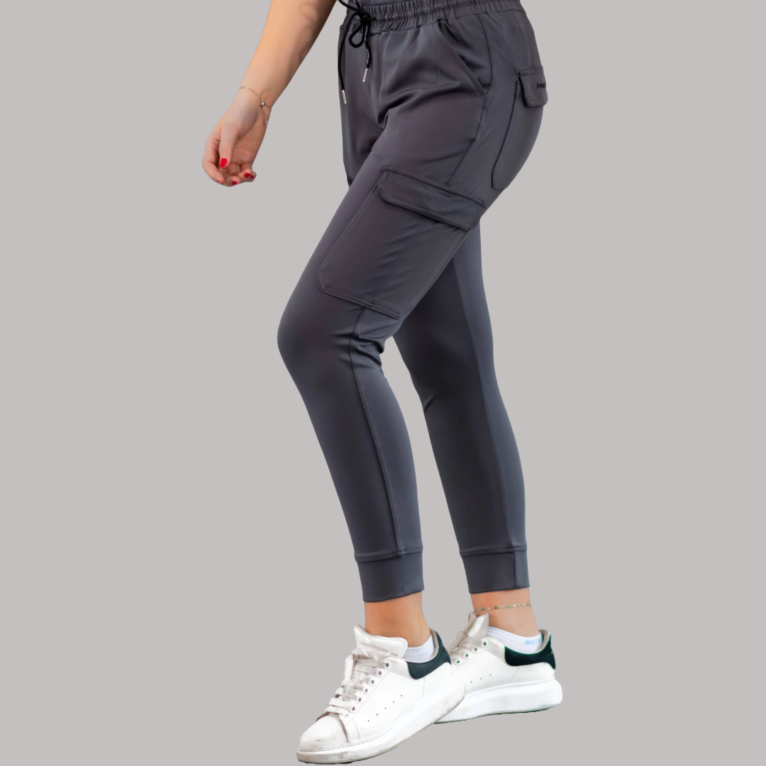 Unisex Relaxed Jogger 905 Gray, Super Stretch Scrubs